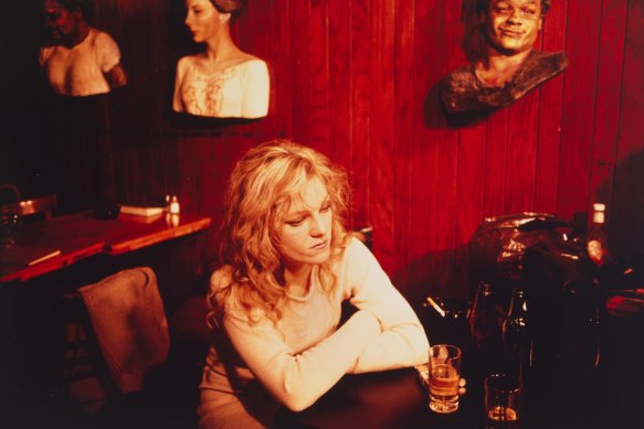 <i>Cookie at Tin Pan Alley, New York City, 1983</i> by Nan Goldin.