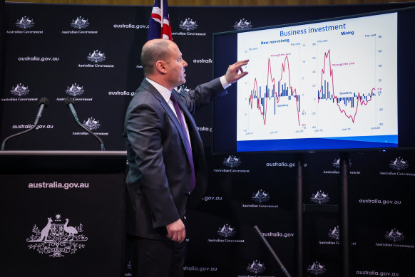 Treasurer Josh Frydenberg described Australia's economic crunch as "devastating" in the first recession in about 30 years. 