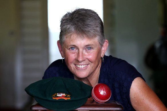 Former Australian cricket captain Lyn Larsen was inducted into the Australian Cricket Hall of Fame this summer.
