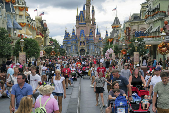 The Magic Kingdom at Walt Disney World evacuates ahead of the hurricane.