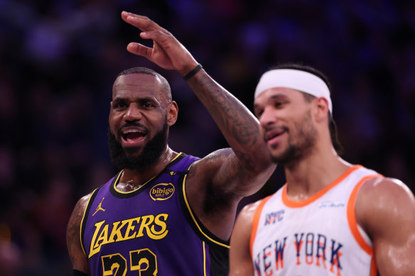 LeBron James was imperious at Madison Square Gardens, and shows little signs that he is slowing down, even at the age of 40.