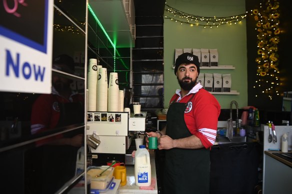 Cafe Thirty3 owner and barista Ali Otaci says news of the Metro project’s future makes him feel anxious.