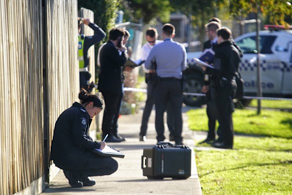 Police said the shooting was being treated as a targeted act.