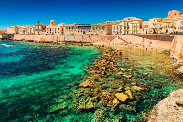 The glorious island of Ortigia represents the historical centre of Syracuse.