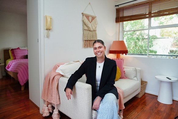 Tessa Hull, 26, has purchased her first home in Melbourne’s inner south-east. 