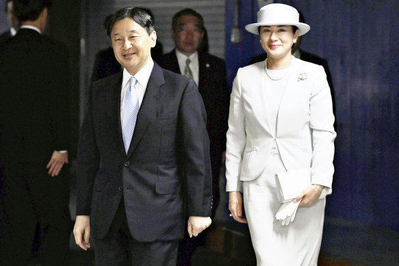 Naruhito and Masako in Tokyo in October.