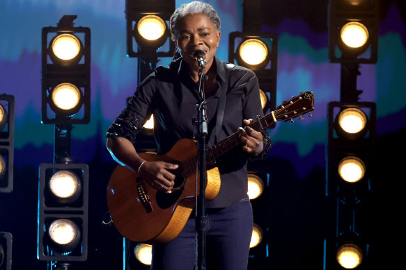 Tracy Chapman performs onstage during the 66th Grammy Awards earlier this month.