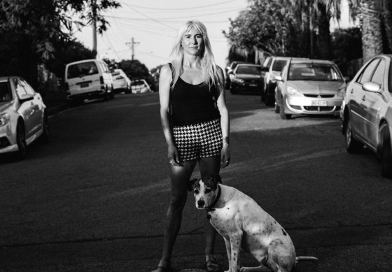 Briohny Doyle and her dog, Baby. Her novel has a strong element of autofiction.