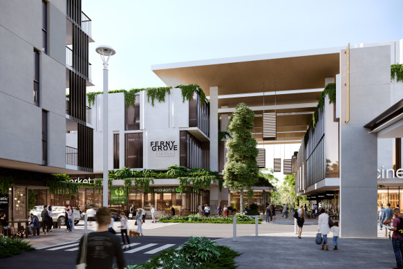 The Ferny Grove Transit Oriented Development will include retail and residential apartments.