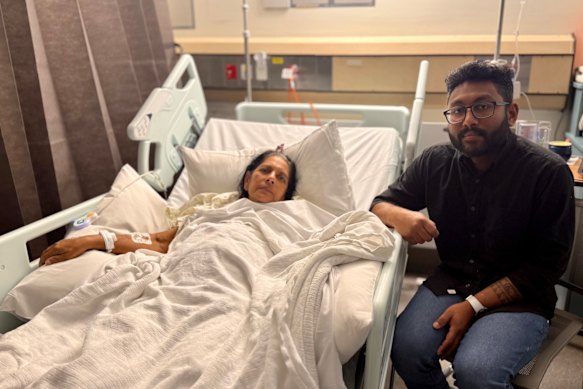 Don Achala said his mother could have died without surgery to treat a sudden bowel condition. 