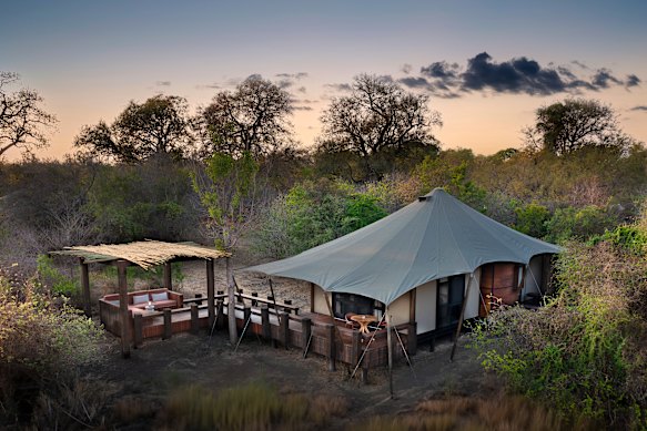 A &Beyond Ngala Tented Camp suite.