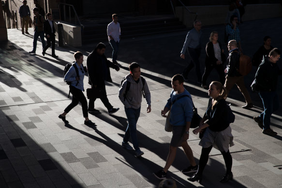 A workforce on the move: more people than ever are looking for work ... and finding it. 