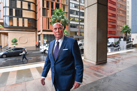 John McLeod outside the Federal Court in Sydney on Wednesday.