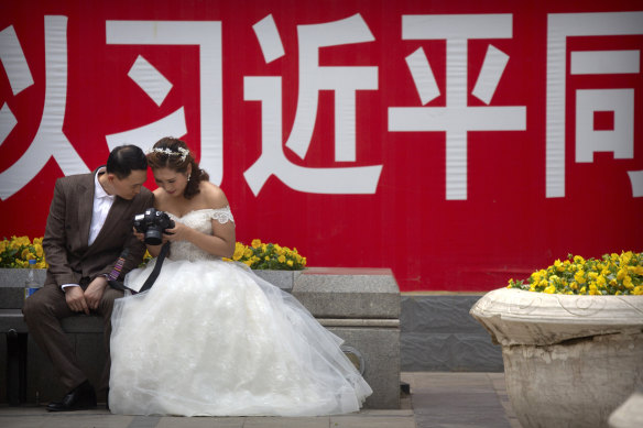 China’s marriage rate has almost halved in the last decade to 5.4 marriages per 1,000 people.
