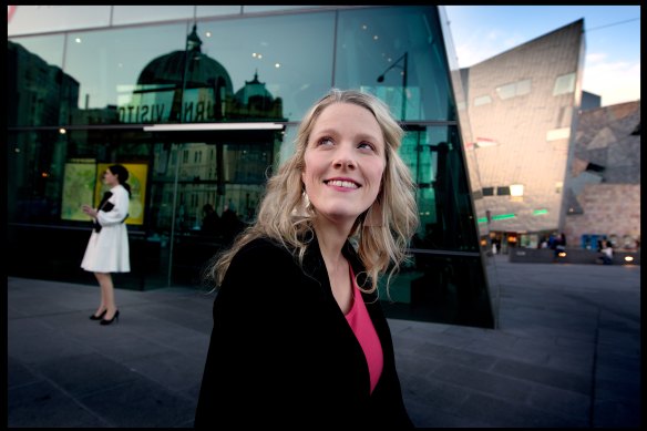 Clare O’Neil at Federation Square in 2013.