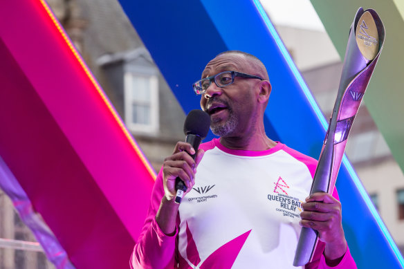 Comedian Lenny Henry didn’t get the memo that you don’t need to be good at sport to enjoy it.