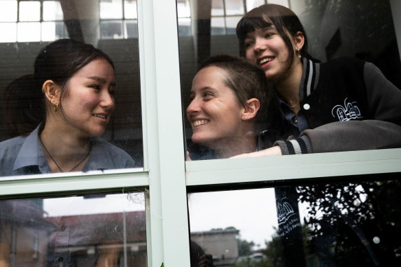 Dulwich Hill High School drama students Mika Levy, Gaberiel Walker and Topaz Marlay-Cole were glad to finish another subject but very disappointed their drama course did not go as planned.