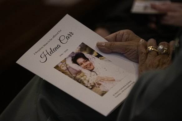 Helena died unexpectedly on holiday in Vienna.