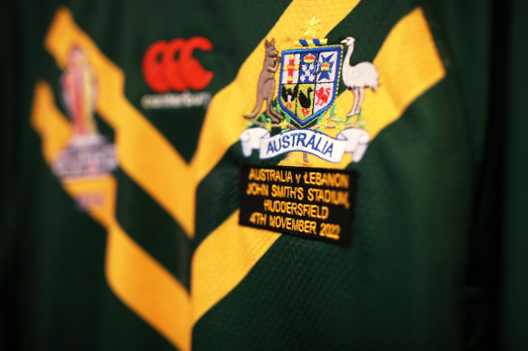 An Australian jersey ahead of the quarter-finals.