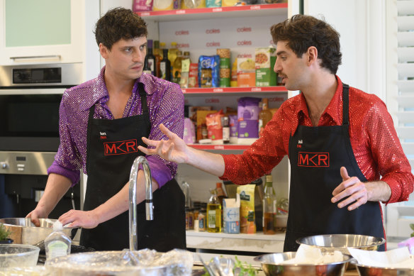 MKR contestants Ben and Vasil.