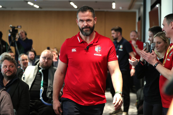Andy Farrell was part of the Lions’ set-up for the 2-1 win on their last Australian tour in 2013.