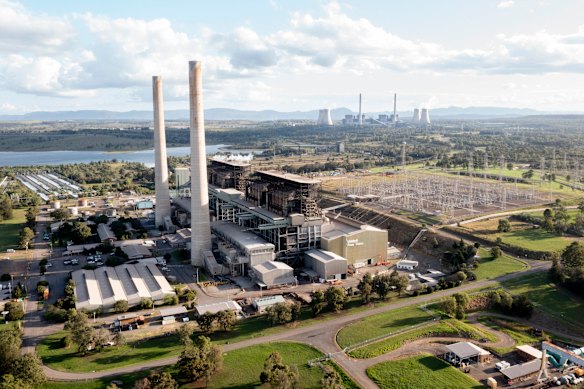 An aerial view of the Liddell power station in Muswellbrook