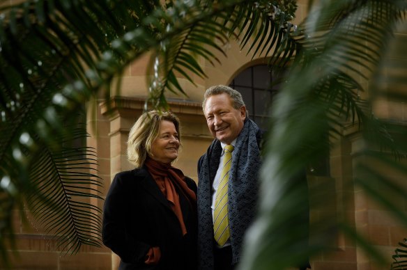 Andrew Forrest and wife Nicola.