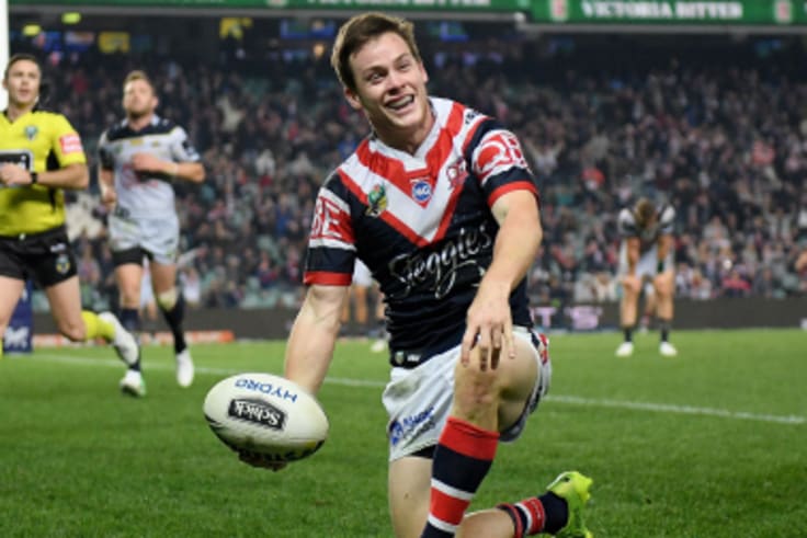 Reward for effort: The hard work is paying off for Luke Keary and the Roosters.