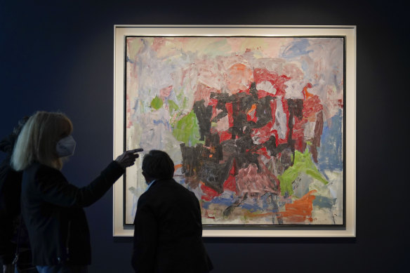 Philip Guston’s Nile on display at Sotheby’s in New York.
