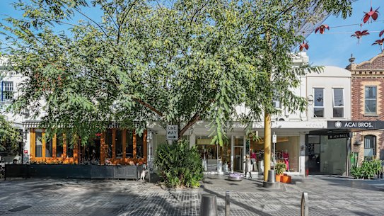 Entrecote and its neighbours at 136-144 Greville Street, Prahran.