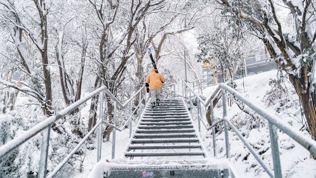 A fresh blanket of snow arrived just in time for the opening of the ski season in Falls Creek.