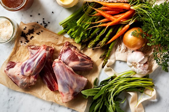 Addington Down lamb shanks. 