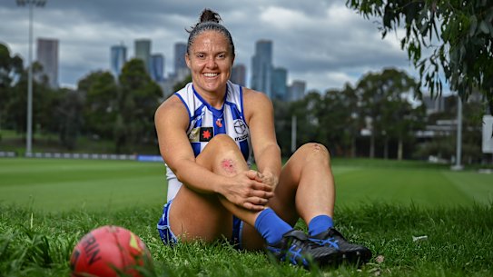 AFLW North Melbourne player Emma Kearney