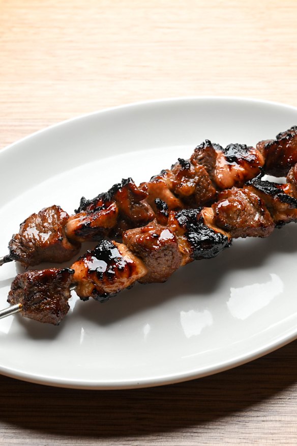 Lamb skewers.