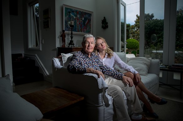 The writer with her father, Donald Grieve.