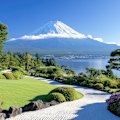 Mount Fuji and Kawaguchiko Lake, Japan.