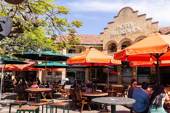Hotel Brunswick is a 20-minute drive north of Byron Bay.