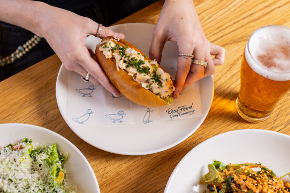 Australian Bay lobster roll.