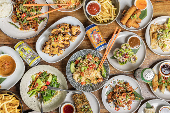 Vegan dishes at Yulli’s Brews.