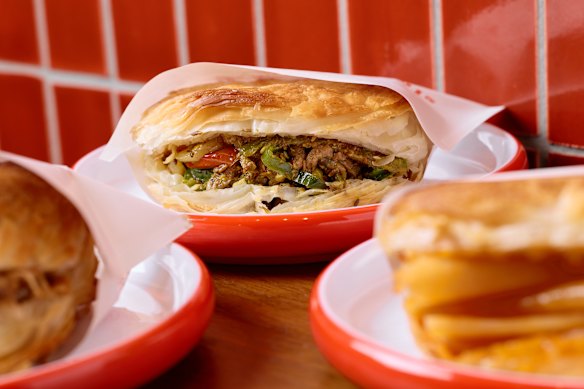 The restaurant features a wide selection of rou jia mo.
