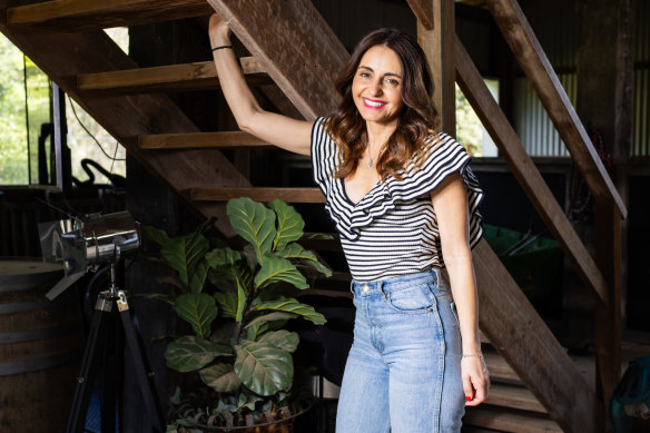 Pia Miranda on set of Memory Bites.