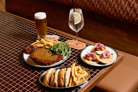 The menu pushes pub cuisine in fun and creative directions.