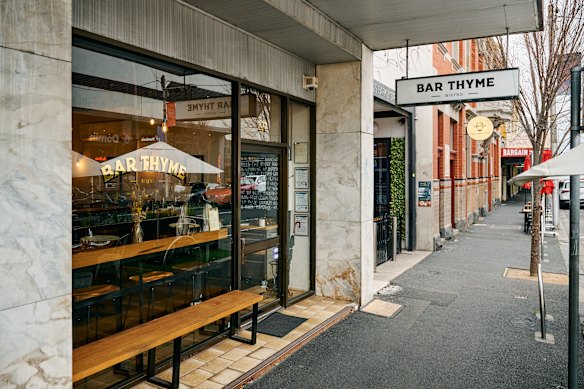 Bar Thyme on Barkly Street.