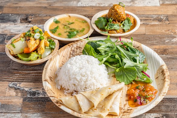The Mauritian platter at Baz Kreole in Richmond.
