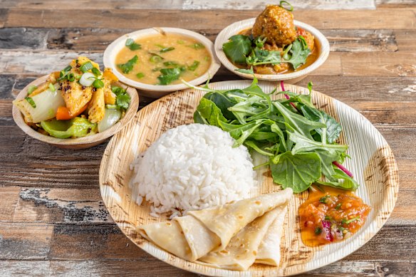 The Mauritian platter at Baz Kreole in Richmond.