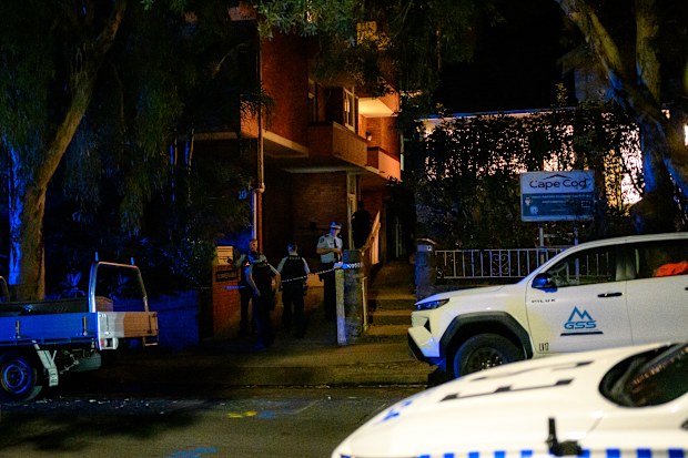 Police officers are seen at a crime scene at 10 Chambers Avenue, Bondi. Saturday 19th September 2026