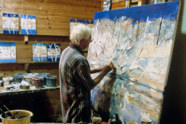 Arthur Boyd at Bundanon. 