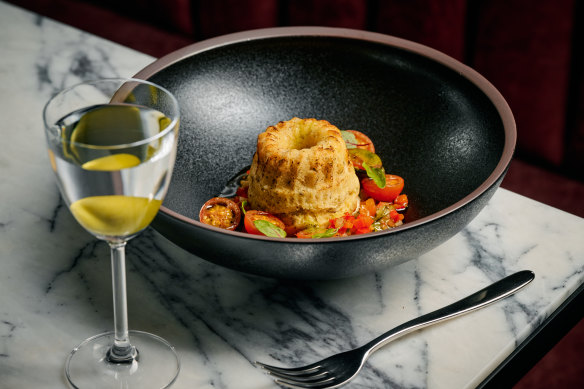 Ricotta savarin at Dolly restaurant, which offers an early pre-theatre option.