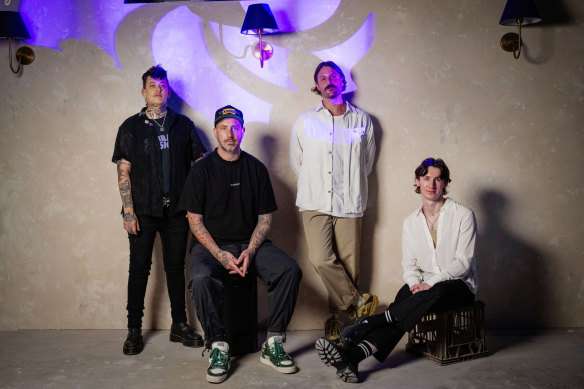 The creative team behind Odd Culture’s newest venue, Pleasure Club: Sabrina Medcalf, Matt Whiley, Sam Kirk and Nick Zavadszky.