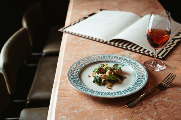 You can dine at the bar. 